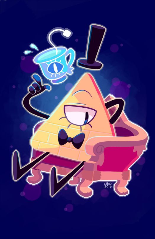 Bill Cipher in a Chair